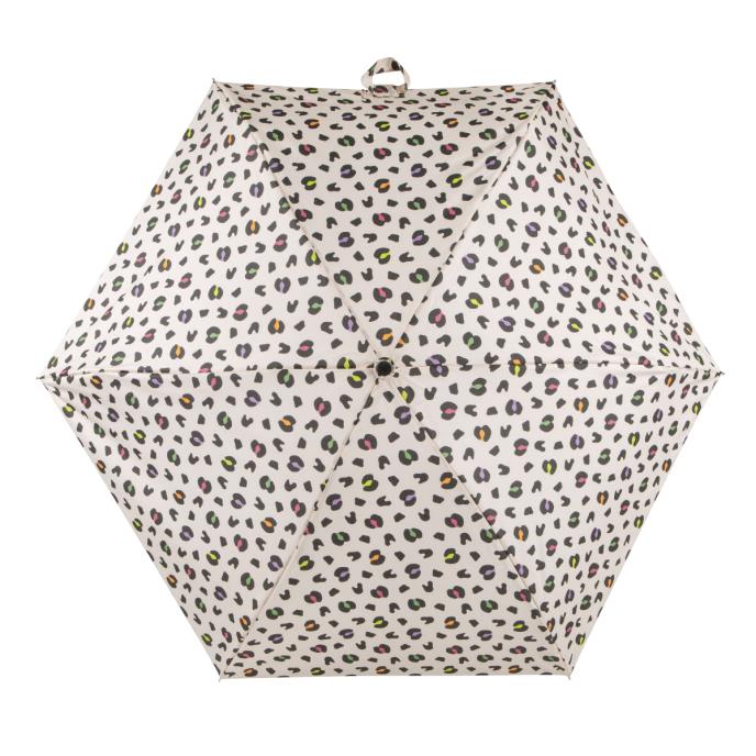 totes ® Compact Round Bright Animal Print Umbrella (5 Section) Extra Image 2